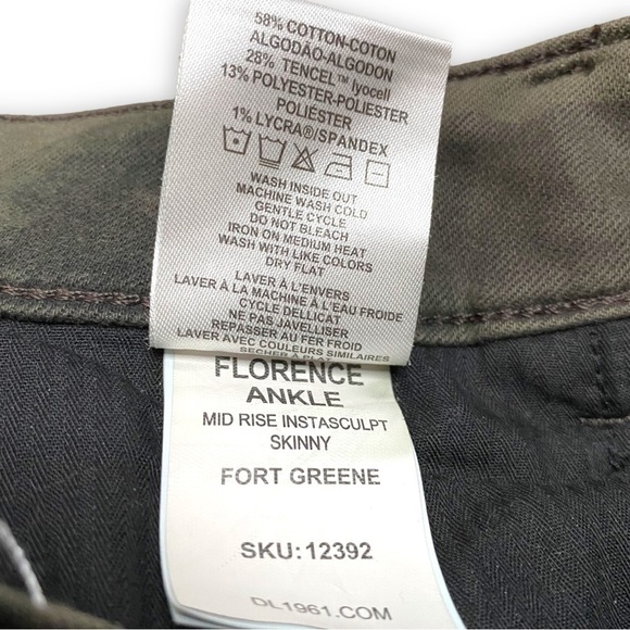 𝅺dl1961 Florence Ankle Midrise Instasculpt Skinny Sz 25 - Picture 10 of 10